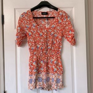 MinkPink Playsuit Orange XS